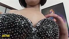 Her big mouth takes it deep and crazy.