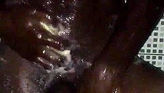 quick masturbation before hitting the shower