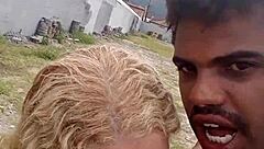 Interracial Couple With Big Tits And Monster Cock In Video Call