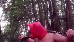 June 25 with my slave at home and in forest