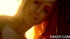 Blonde teen CORINNA at GERMAN sunset