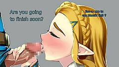 Princess Zelda guides you through JERK OFF INSTRUCTIONS in this translated JOI video.