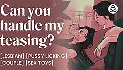 Tying My Girlfriend for Lesbian BDSM Tease with Vibrator! 😈