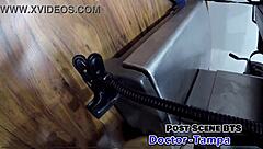 Aria Nicole moans intensely during foley catheter insertion in missionary.