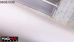 she eagerly washed his big cock with desire