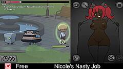 Nicole's nasty job turns intensely erotic