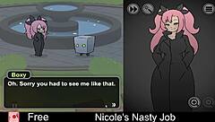 Nicole's nasty job turns intensely erotic