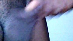 ebony amateur rides homemade cock roughly till squirting