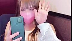 asian shemale in crossdressing prank call then masturbates beautifully