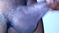 ebony amateur rides homemade cock roughly till squirting