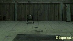 Tied up brunette slave gets toy gratifying with lesbian bdsm and hardcore masturbation