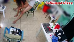 behind the scenes, latina stepdaughter gets quick hd fuck in backroom tattoo