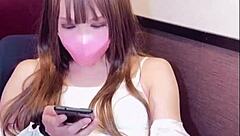 asian shemale in crossdressing prank call then masturbates beautifully