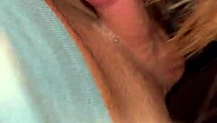 blowing bubbles while throat fucking her