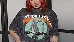 this sporty redhead babe with big natural tits rides you pov until a massive cumshot