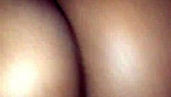 The Young Ebony Teen Enjoys Hair Pulling During Wet Ass Fucking with Big Black Cock