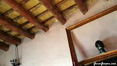 Blonde teen ripped her clothes in public barcelona trip, getting fucked outdoors by amateurs