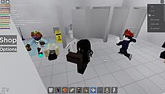 Intense fucking emotions in roblox public restroom