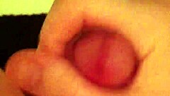 He indulges in solo wanking in the toilet