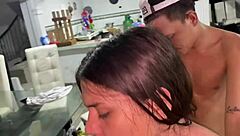 Towel drops, stepdad fucks my tight pussy 😏