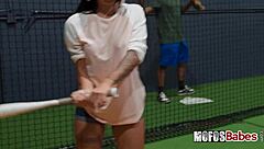 Alice Thunder Rides and Sucks Joey's Big Cock After Practice