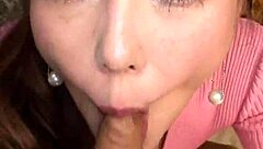 Aya Licks Big Tits Excitingly!