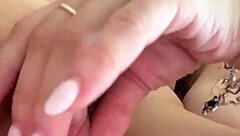 she teases my huge clit while sucking erect nipples in lesbian pussy play 😍