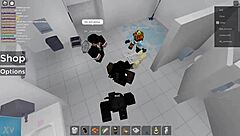 Intense fucking emotions in roblox public restroom