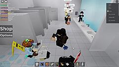 Intense fucking emotions in roblox public restroom