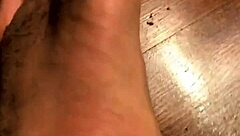 enjoying a foot licking session