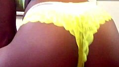 Hey, check out this big pussy in little panties dancing close up