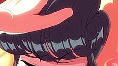 Komi San's Tempting Blowjob With Big Tits And Monster Cock