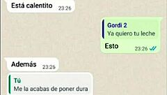 My latina girlfriend tries the cum and loves it on web chat 😍