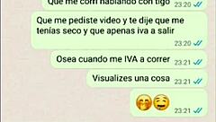 My latina girlfriend tries the cum and loves it on web chat 😍