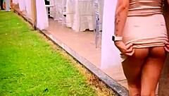 Casual Wife Shows Off at Wedding