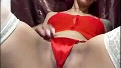 la mama noel puta drills all holes with dildo until squirting