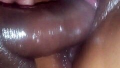 wife receives creampie in intimate fucking session