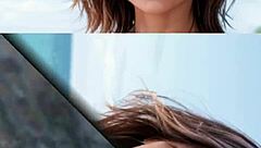 mature woman strolling on the beach