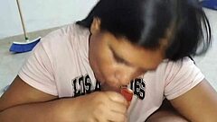 Pov Video of Curvy Girl Swallowing Cum