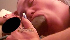 Taking a trip down tropical storm lane for a gumjob with lover's monster cock