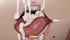 Japanese girl in animated style