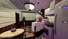 Hot girlfriend strips naked after breakfast, then we fuck