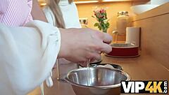 Hot bathroom sex with mature slut and skilled cock after shaving hairy pussy.