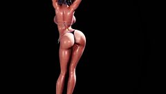 that touhou project girl does a hot ass dance