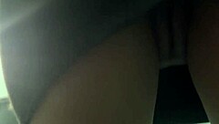 College Girl Teasing With Skirt Ass Workout