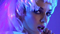 Natalia Andreeva performs a beautiful striptease, undressing and ripping clothes in a cute way