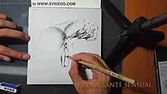 Sensual fingers gently explore the skin in a tender touch