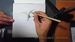 Sensual fingers gently explore the skin in a tender touch