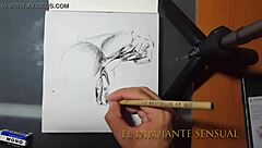 Sensual fingers gently explore the skin in a tender touch