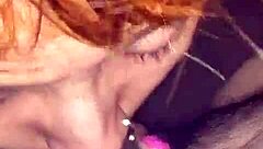 intense blowjob from my latina housewife wife